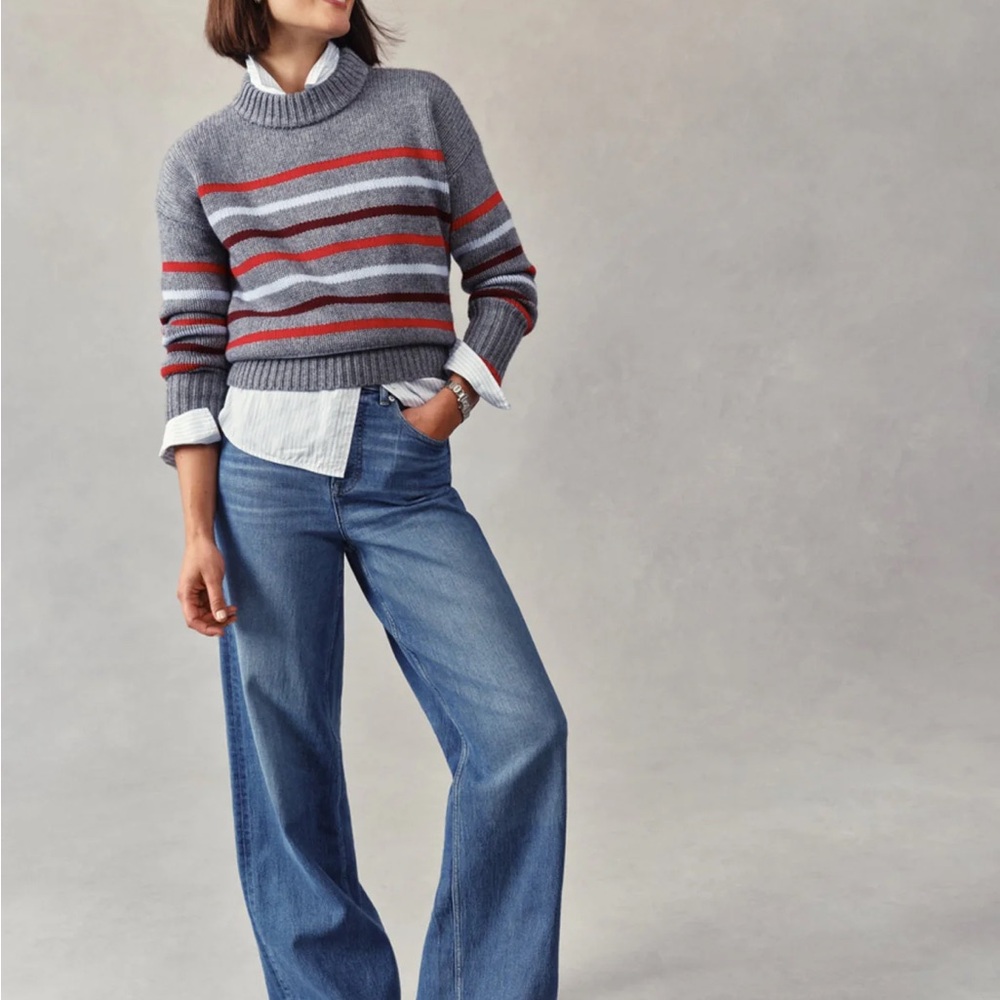 Spanxshape Authentic 360 Wide Leg Jeans - Elysian wash size small petite